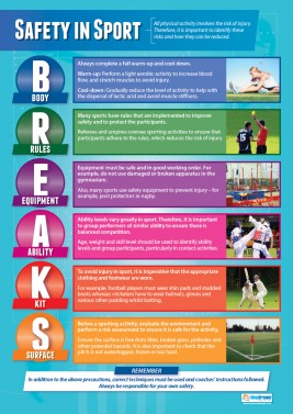 Safety in Sport - Laminated A1 Poster